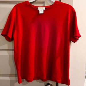 Gorgeous Talbots red T-Shirt size L